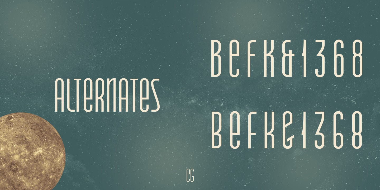 Example font Auge Unicase #2